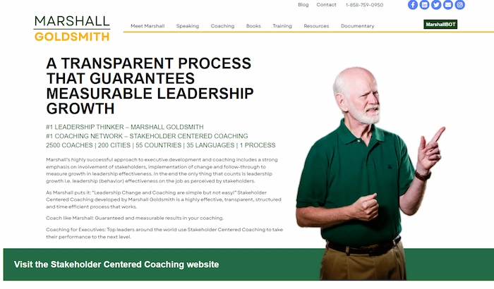 Marshall Goldsmith Stakeholder-Centered Coaching Certification