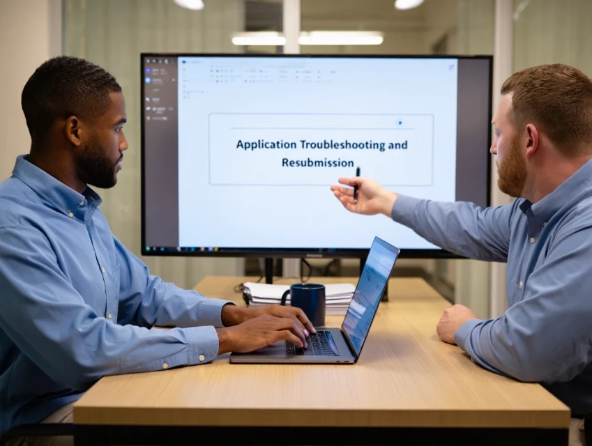 Application Troubleshooting and Resubmission
